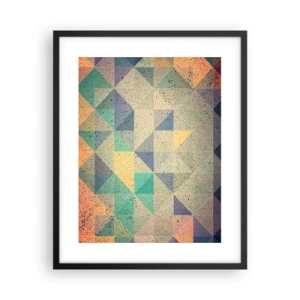 Plakat i sort ramme - Republikken trekanter - 40x50 cm