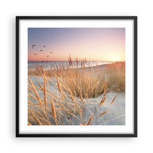 Plakat i sort ramme - Baltisk vuggevise - 50x50 cm