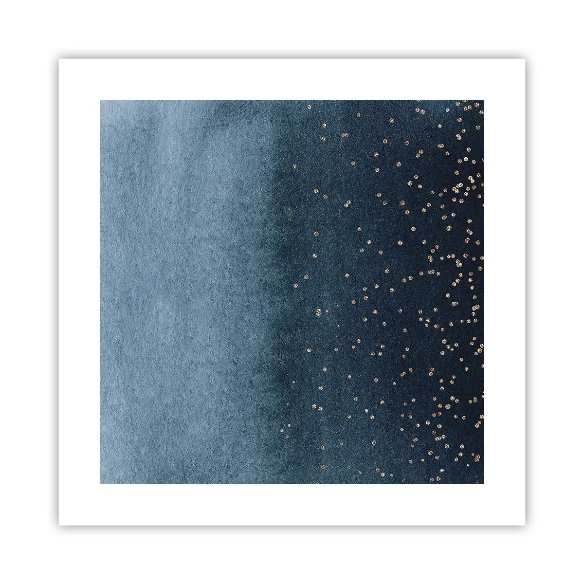 Plakat - Sammensætning - blå faser - 40x40 cm