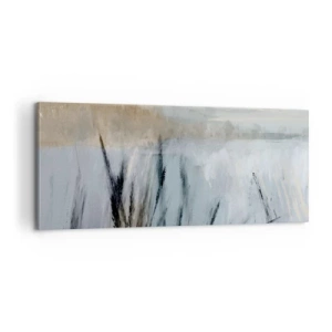 Lærredstryk - Billede på lærred - Vintermarker - 100x40 cm