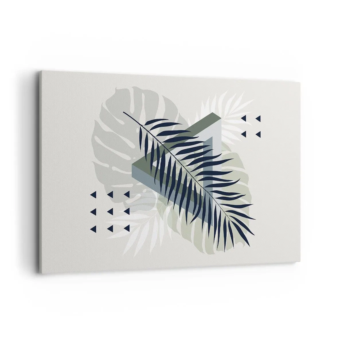 Lærredstryk - Billede på lærred - Natur og geometri - to ordener? - 120x80 cm