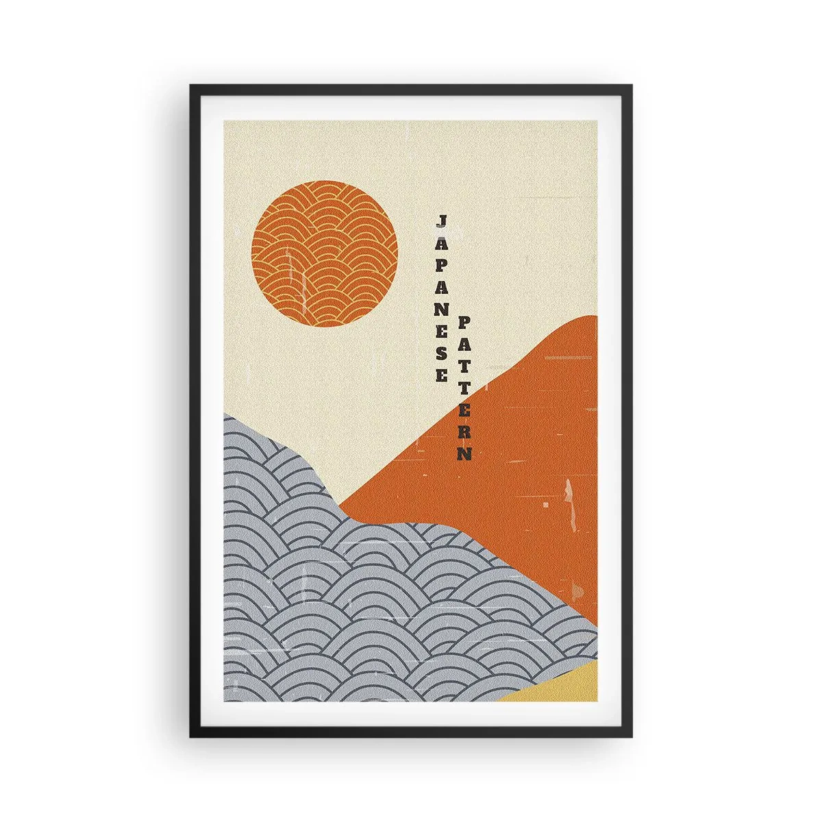 Plakat i sort ramme - I den japanske ånd - 61x91 cm