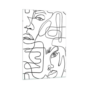 Billede på glas - I sammenfiltrede følelser - 80x120 cm