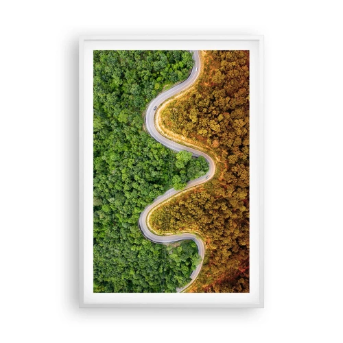 Plakat i hvid ramme - Grænser og gennembrud - 61x91 cm