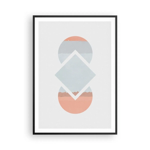 Plakat i sort ramme - Situationen er klar - 70x100 cm