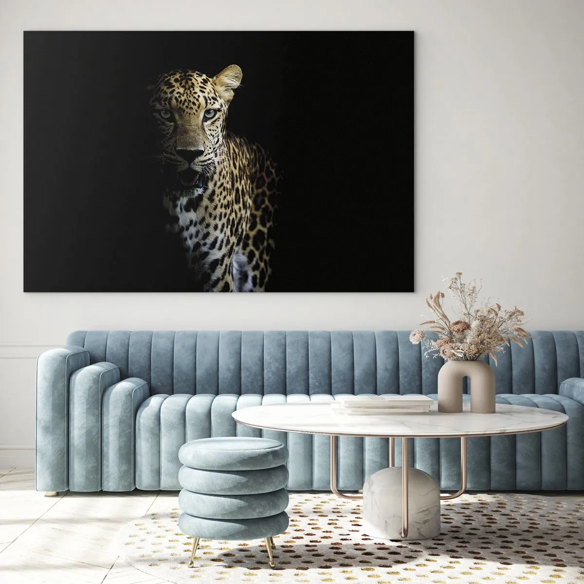 Billede på glas - Mørk skønhed - 120x80 cm