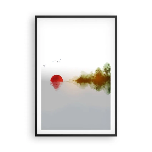 Plakat i sort ramme - Et løfte om fred - 61x91 cm