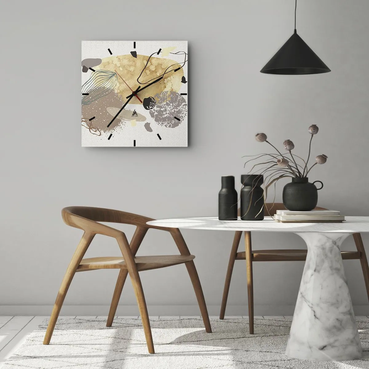 Vægur, Uret - Anvendt plumkologi - 30x30 cm