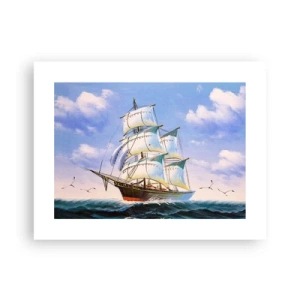 Plakat - Stolt med vinden - 40x30 cm