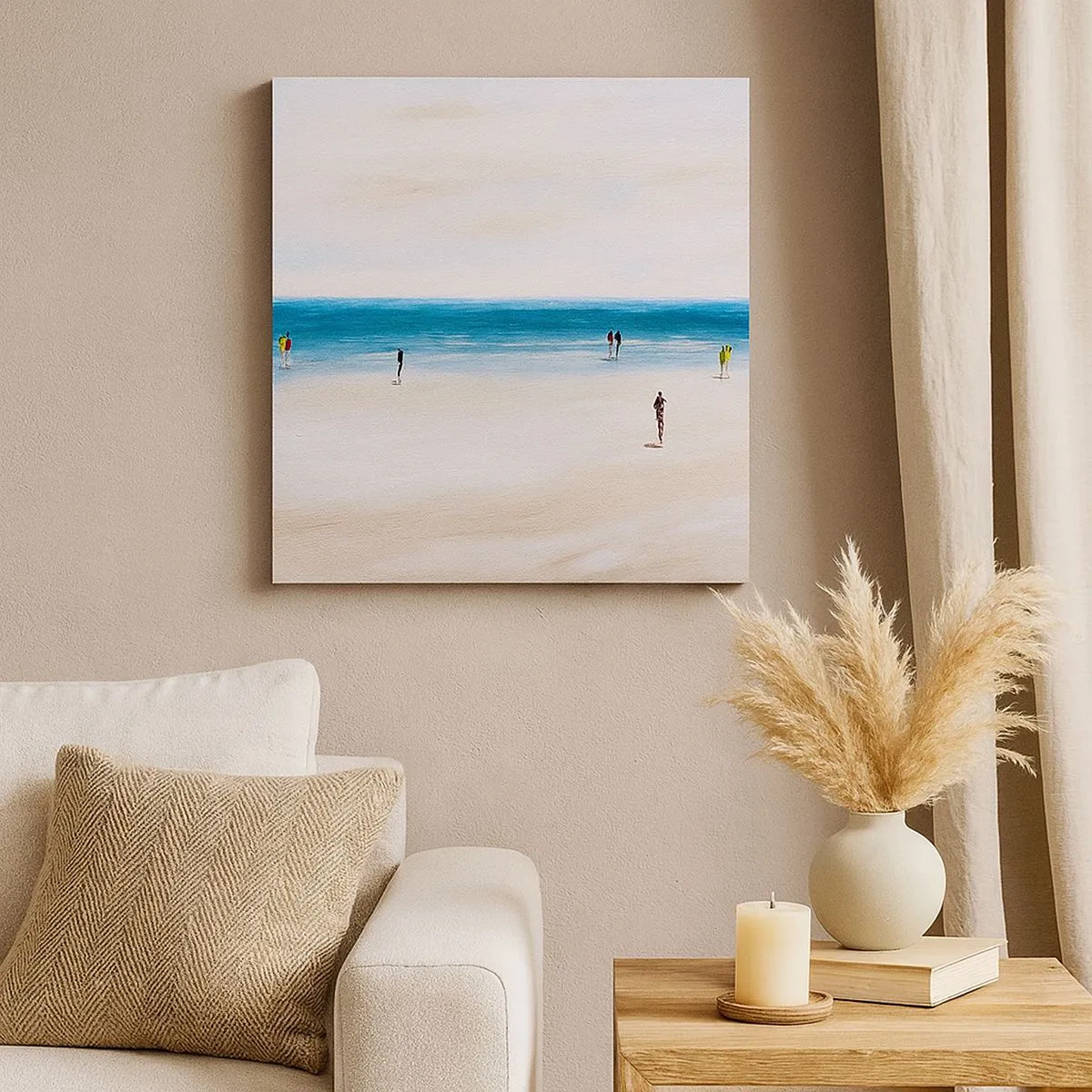 Lærredstryk - Billede på lærred - Et naturligt behov - 30x30 cm