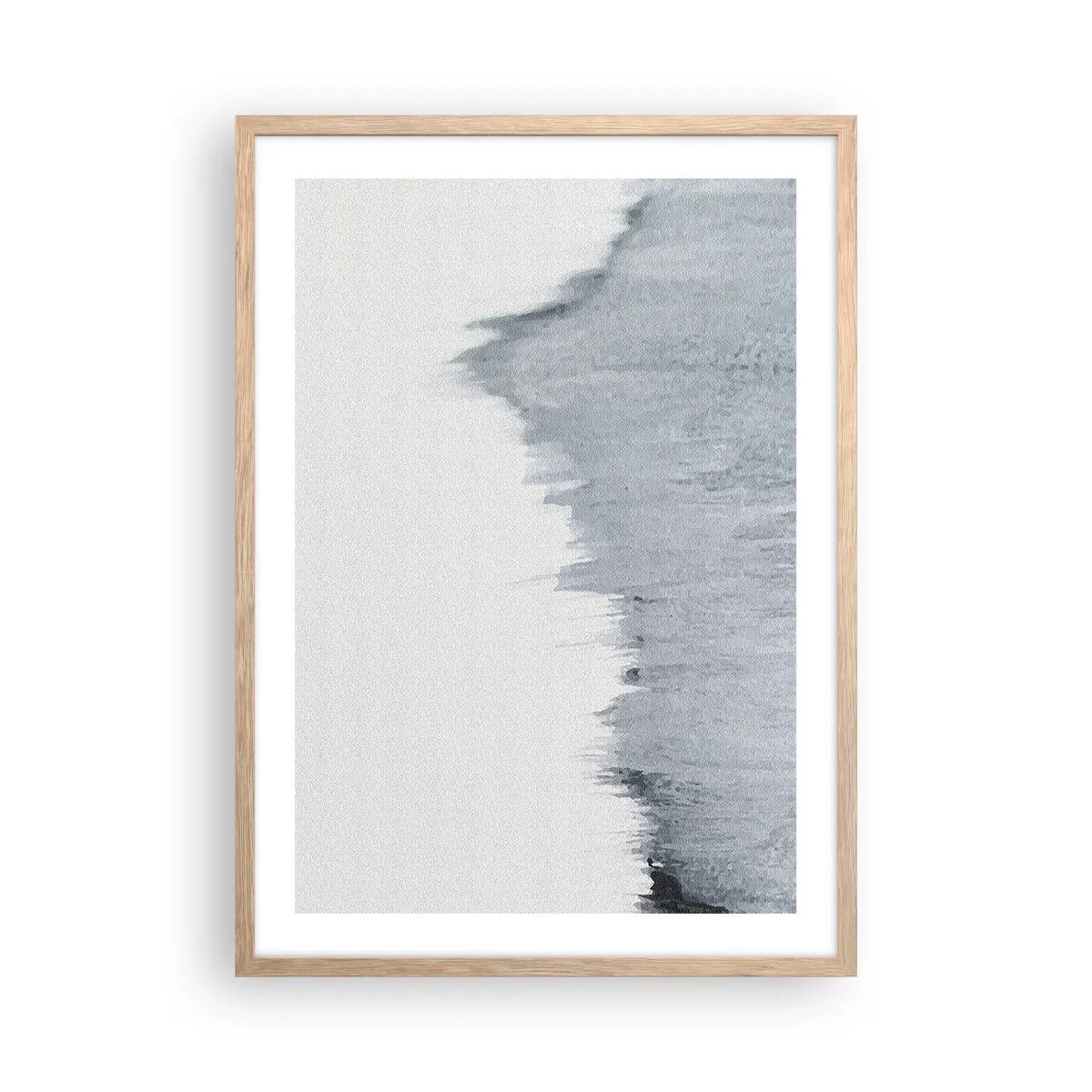 Plakat i ramme af lyst egetræ - Mystisk plade - 50x70 cm