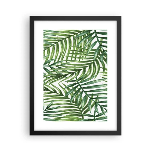 Plakat i sort ramme - Under det grønne baldakin - 30x40 cm