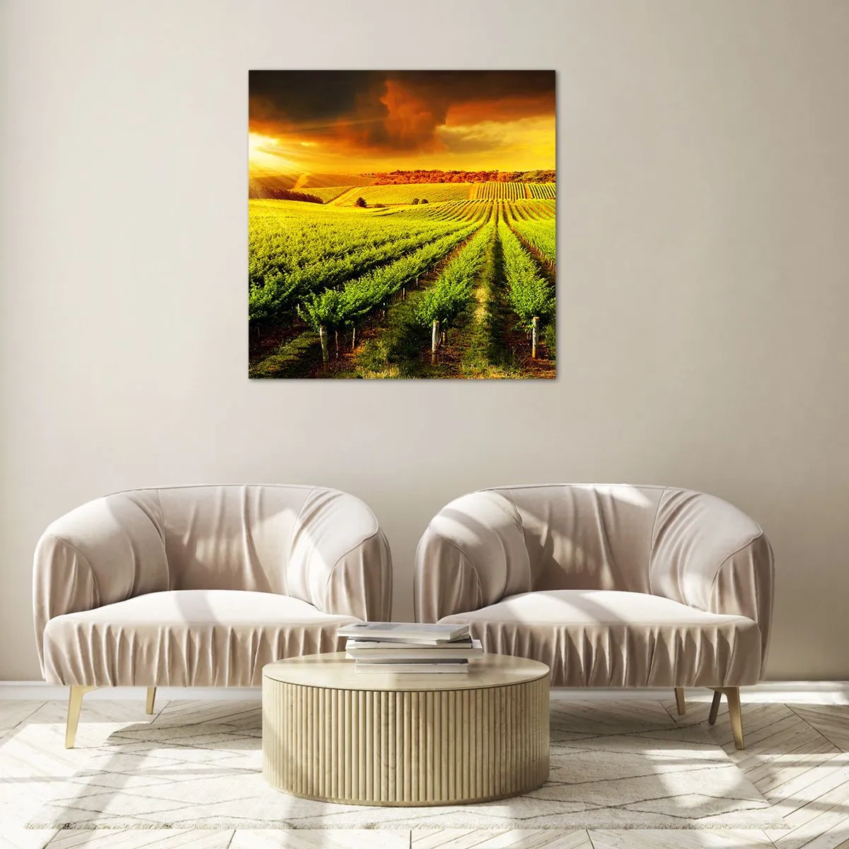 Billede på glas - Under den australske sol - 40x40 cm