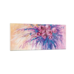 Billede på glas - Rose springvand - 120x50 cm