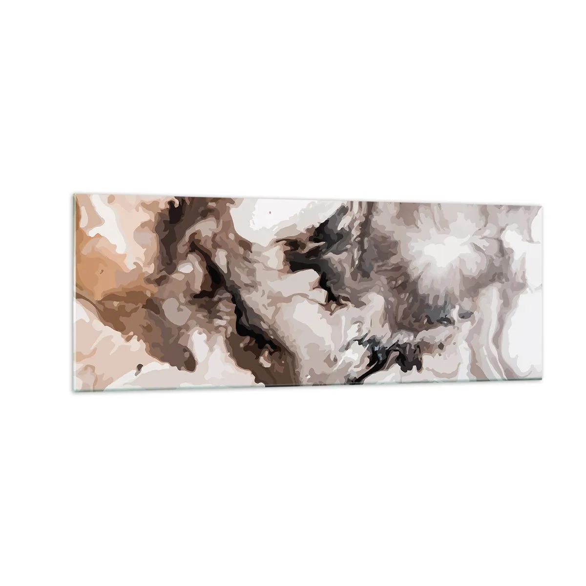 Billede på glas - En galakses fødsel - 140x50 cm