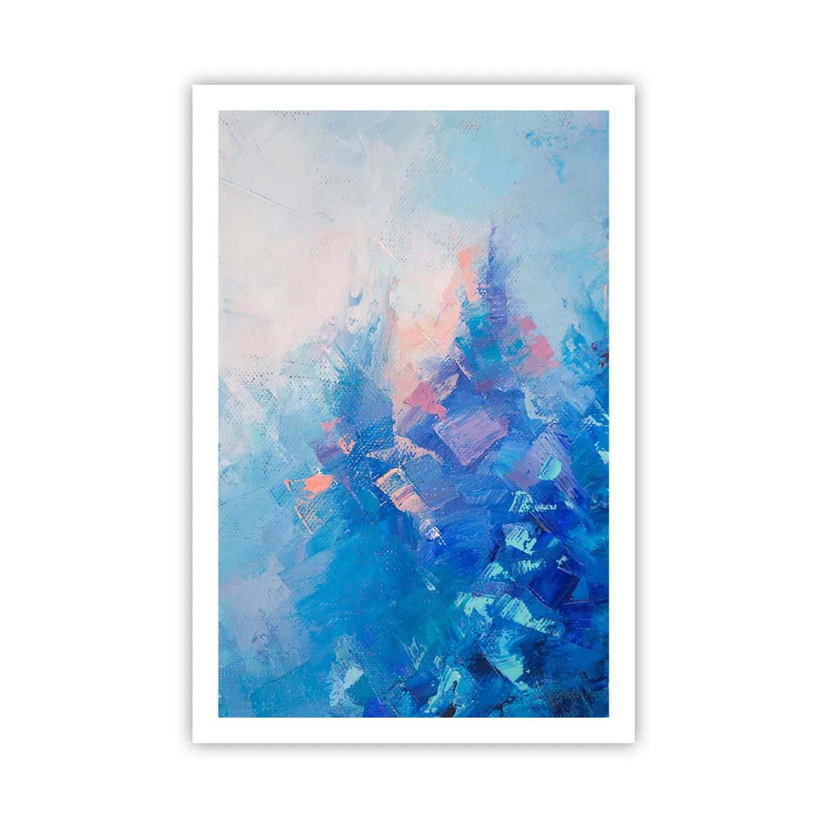Plakat - Vinter abstraktion - 61x91 cm