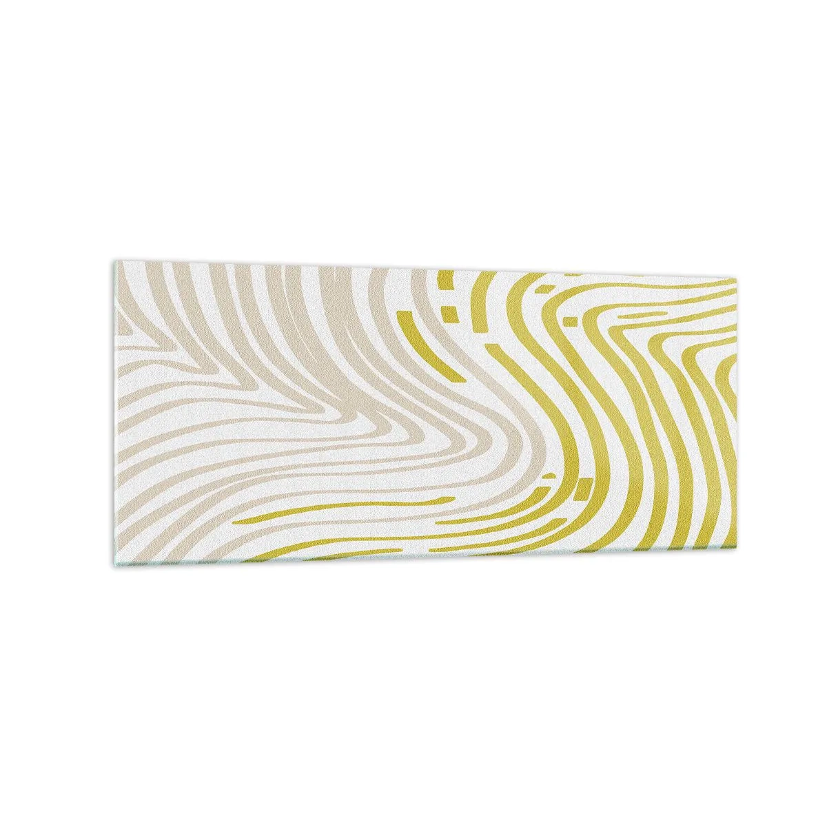 Billede på glas - Komposition med et blidt sving - 120x50 cm