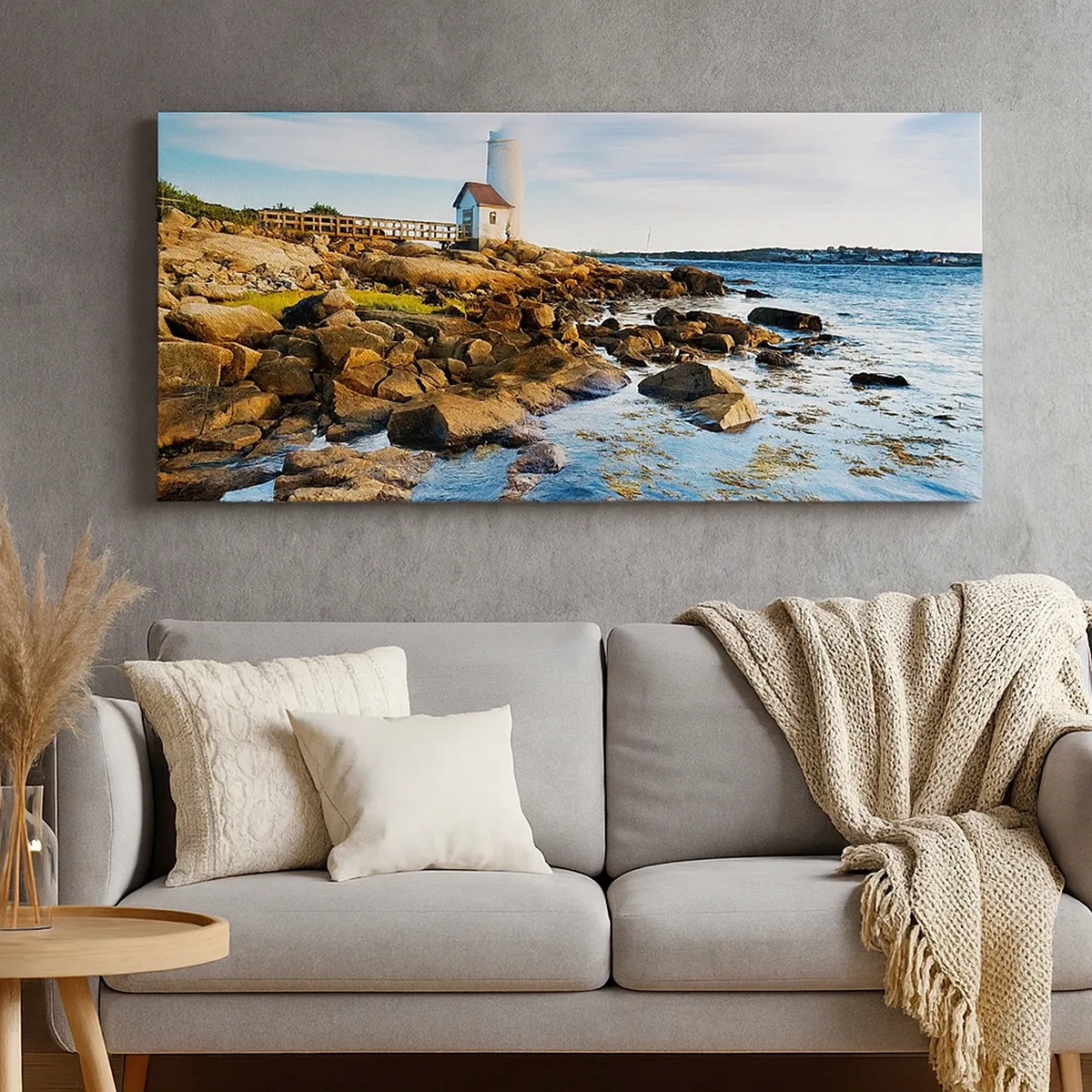 Lærredstryk - Billede på lærred - Vend tilbage med glæde, jeg ser frem til - 30x30 cm