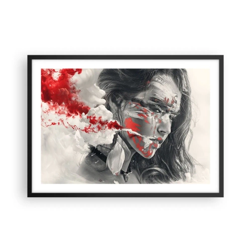 Plakat i sort ramme - I det absurdes damp - 70x50 cm