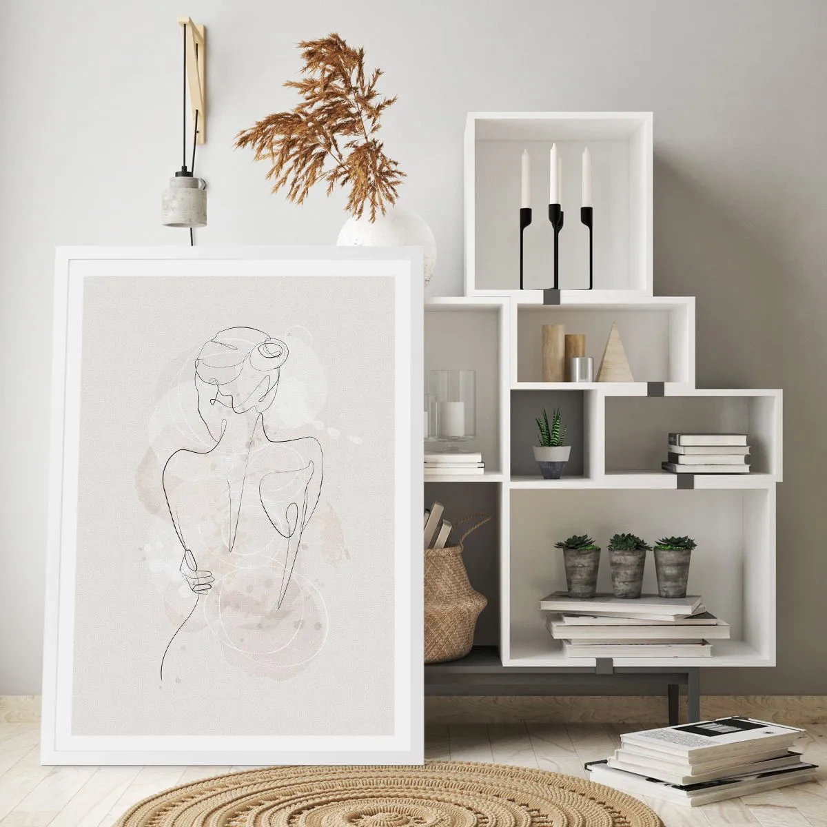 Plakat i hvid ramme - Som et følsomt instrument - 40x50 cm