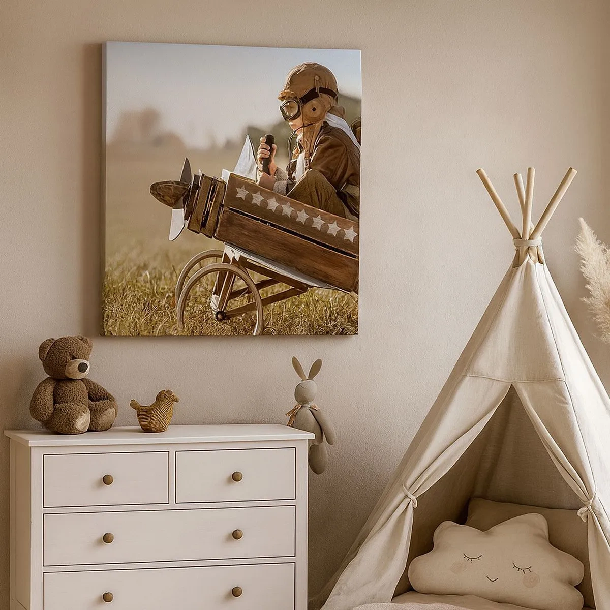 Lærredstryk - Billede på lærred - Start mod drømmen - 30x30 cm