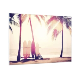 Billede på glas - Det bliver en fantastisk dag - 100x70 cm