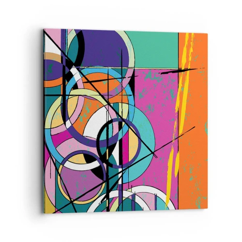 Lærredstryk - Billede på lærred - Hjul for hjul - 70x70 cm