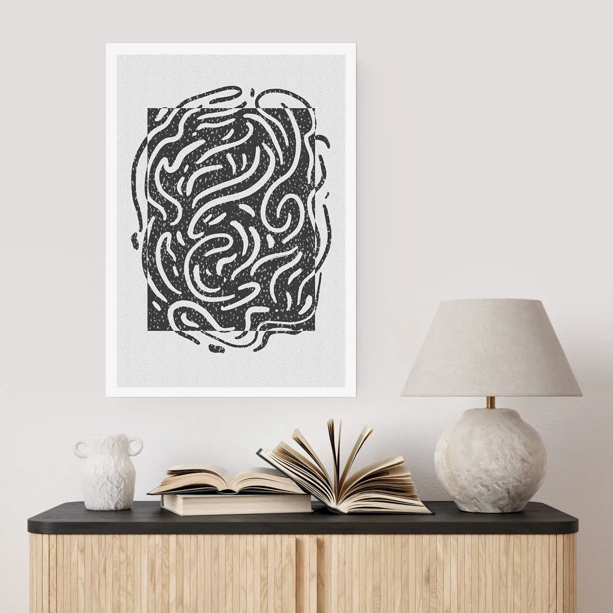 Plakat - Abstraktion: en dans af glæde - 70x100 cm