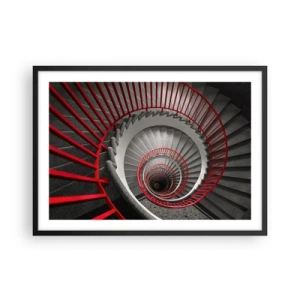 Plakat i sort ramme - Arkitektoniske lege - 70x50 cm