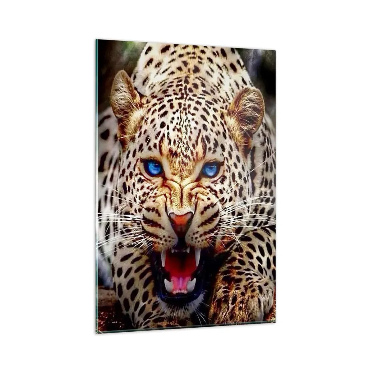 Billede på glas - Vrede skader ikke skønhed - 80x120 cm