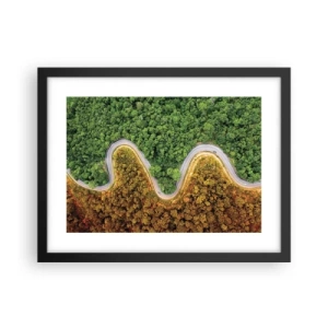 Plakat i sort ramme - Grænser og gennembrud - 40x30 cm