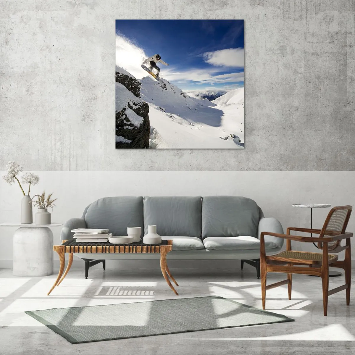 Billede på glas - Frihed uden grænser - 60x60 cm