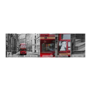 Prøve Fototapet Premium Sand - Hverdagen behøver ikke at være grå - By, London, Arkitektur - 100x30 cm