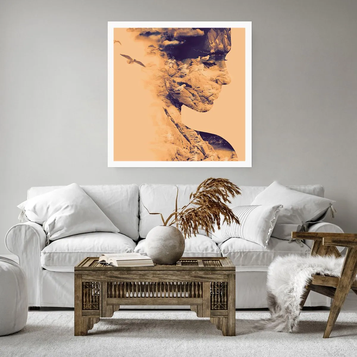 Plakat - Smuk af natur - 60x60 cm
