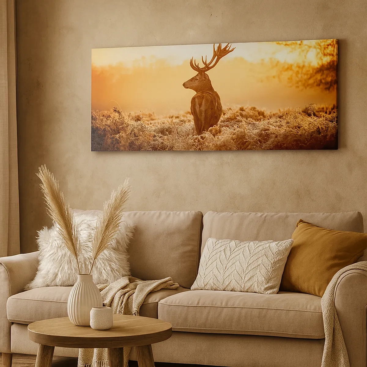 Lærredstryk - Billede på lærred - Herre på godset - 30x30 cm