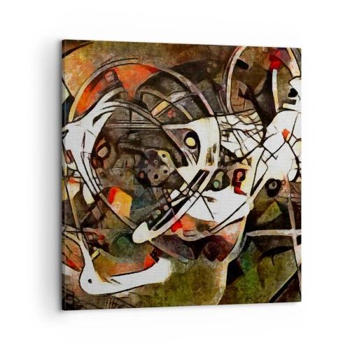 Lærredstryk - Billede på lærred - Kan du høre bevægelse? - 50x50 cm