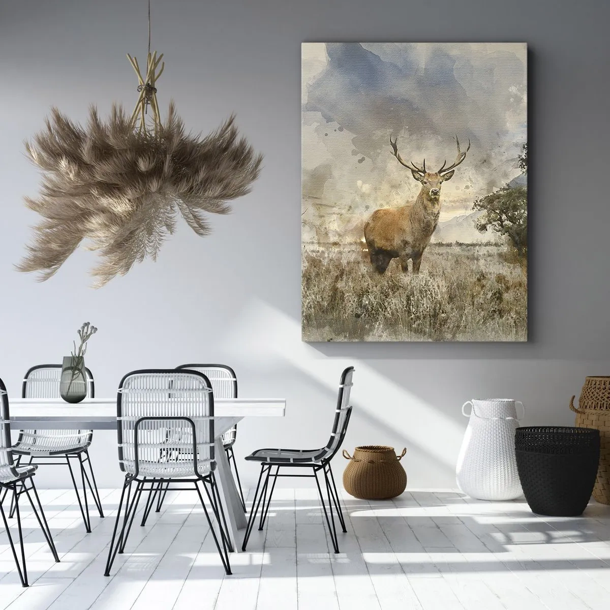 Lærredstryk - Billede på lærred - Værdighed - styrke - værdighed - 50x70 cm
