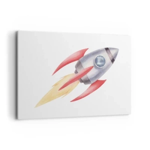 Lærredstryk - Billede på lærred - Højere, hurtigere, længere - 120x80 cm