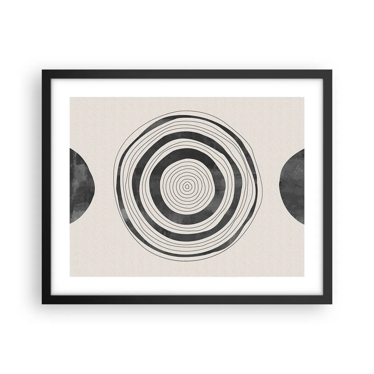 Plakat i sort ramme - Det vigtige er det, der er imellem - 50x40 cm