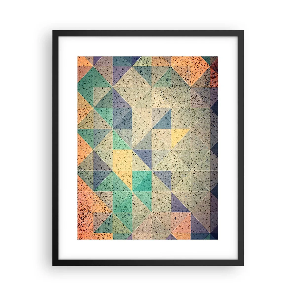 Plakat i sort ramme - Republikken trekanter - 40x50 cm