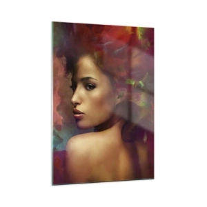 Billede på glas - Smukkere end en regnbue, sart som tåge - 50x70 cm