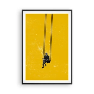 Plakat i sort ramme - En dag som alle andre - 61x91 cm