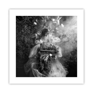 Plakat - Selve Moder - Naturen - 40x40 cm