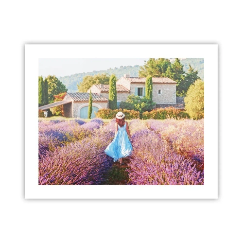 Plakat - Lavendel pige - 50x40 cm