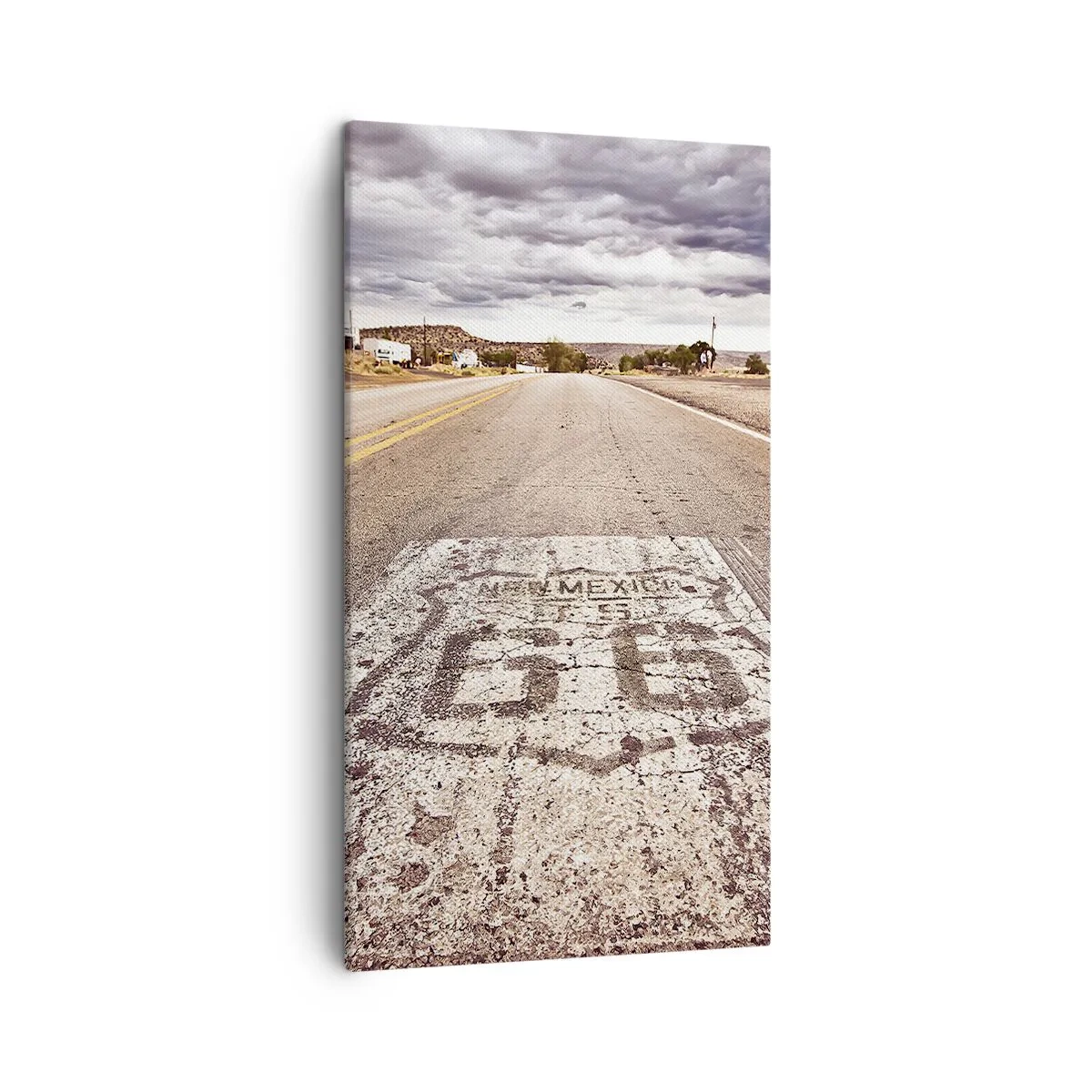 Lærredstryk - Billede på lærred - Mother Road - amerikansk legende - 45x80 cm
