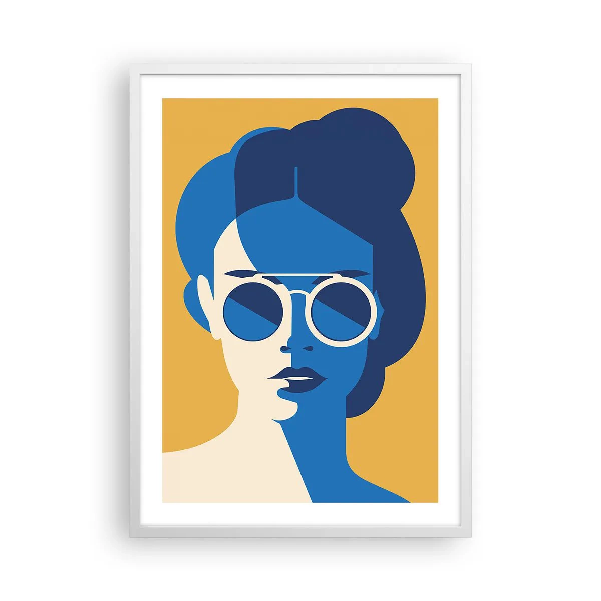 Plakat i hvid ramme - Ferie-look - 50x70 cm