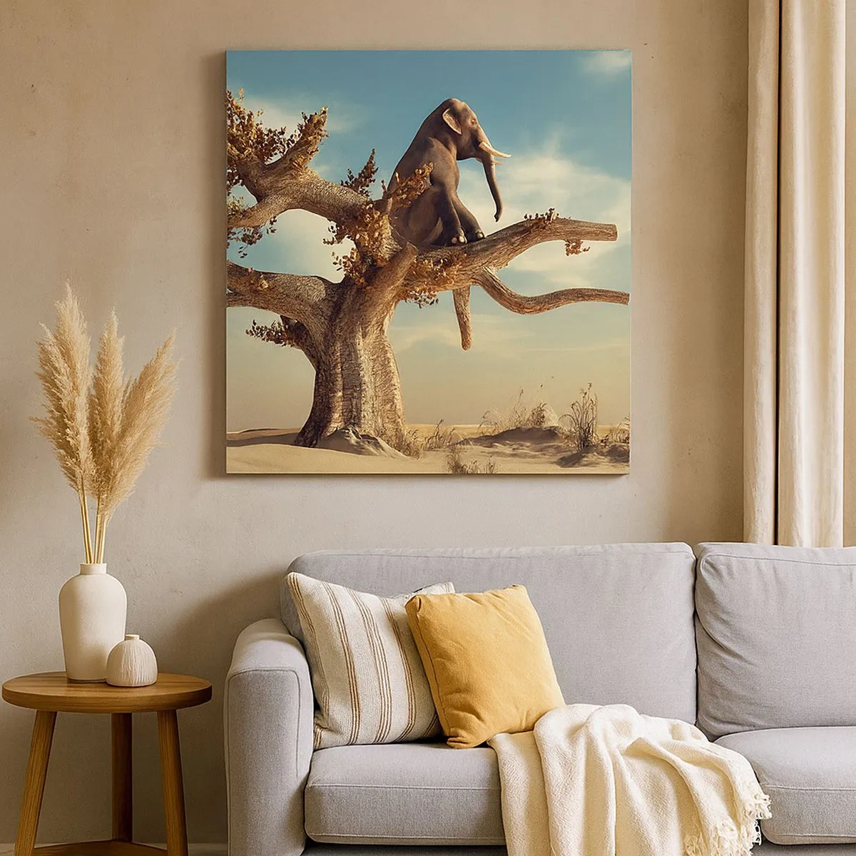 Lærredstryk - Billede på lærred - Et nyt synspunkt - 30x30 cm