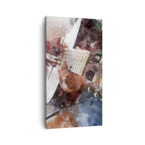 Lærredstryk - Billede på lærred - Og hvad synes du? - 45x80 cm