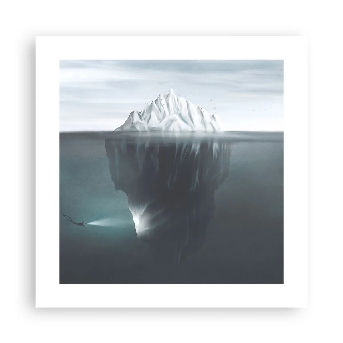 Plakat - Undervands-mysterium - 40x40 cm