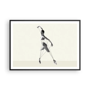 Plakat i sort ramme - I verdens teater - 100x70 cm